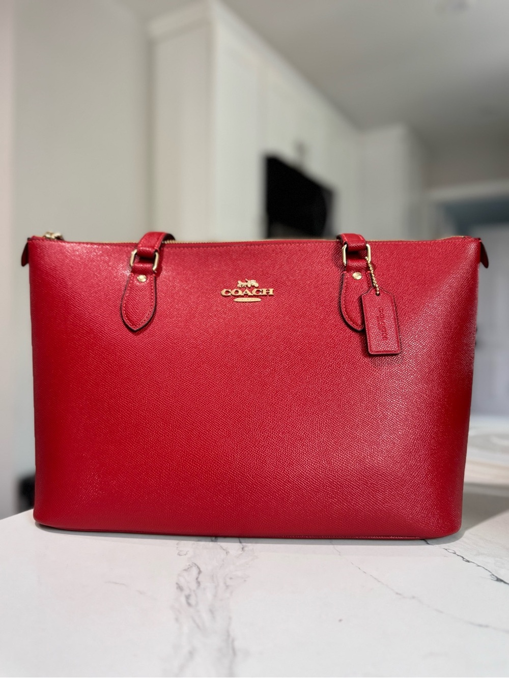 NWT - Coach - Gallery Tote - Bright Red